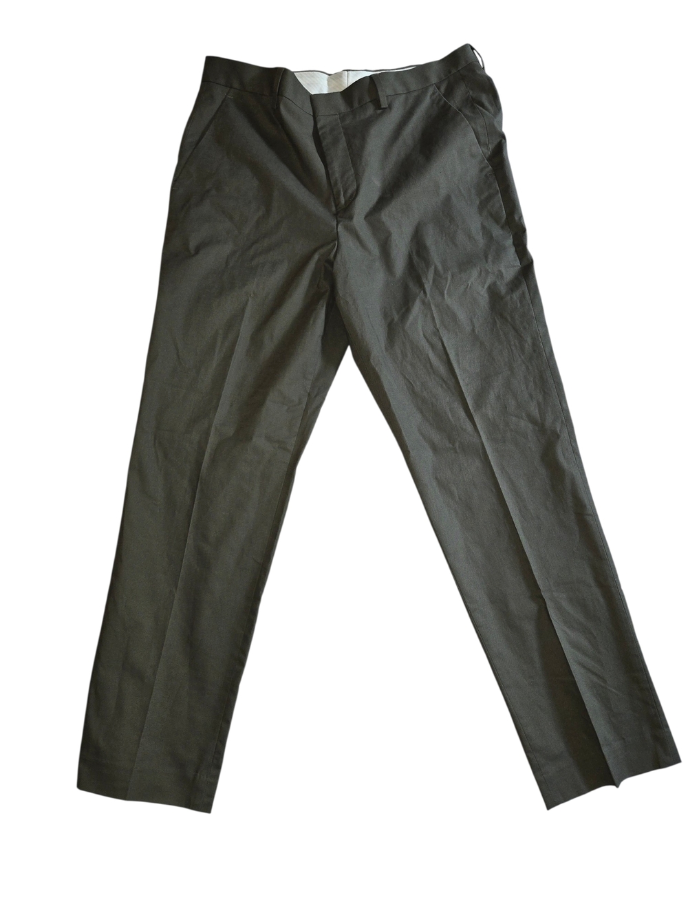Express Men's Slim Dress Pant, 33" X 32"- Dark Olive *NEW*